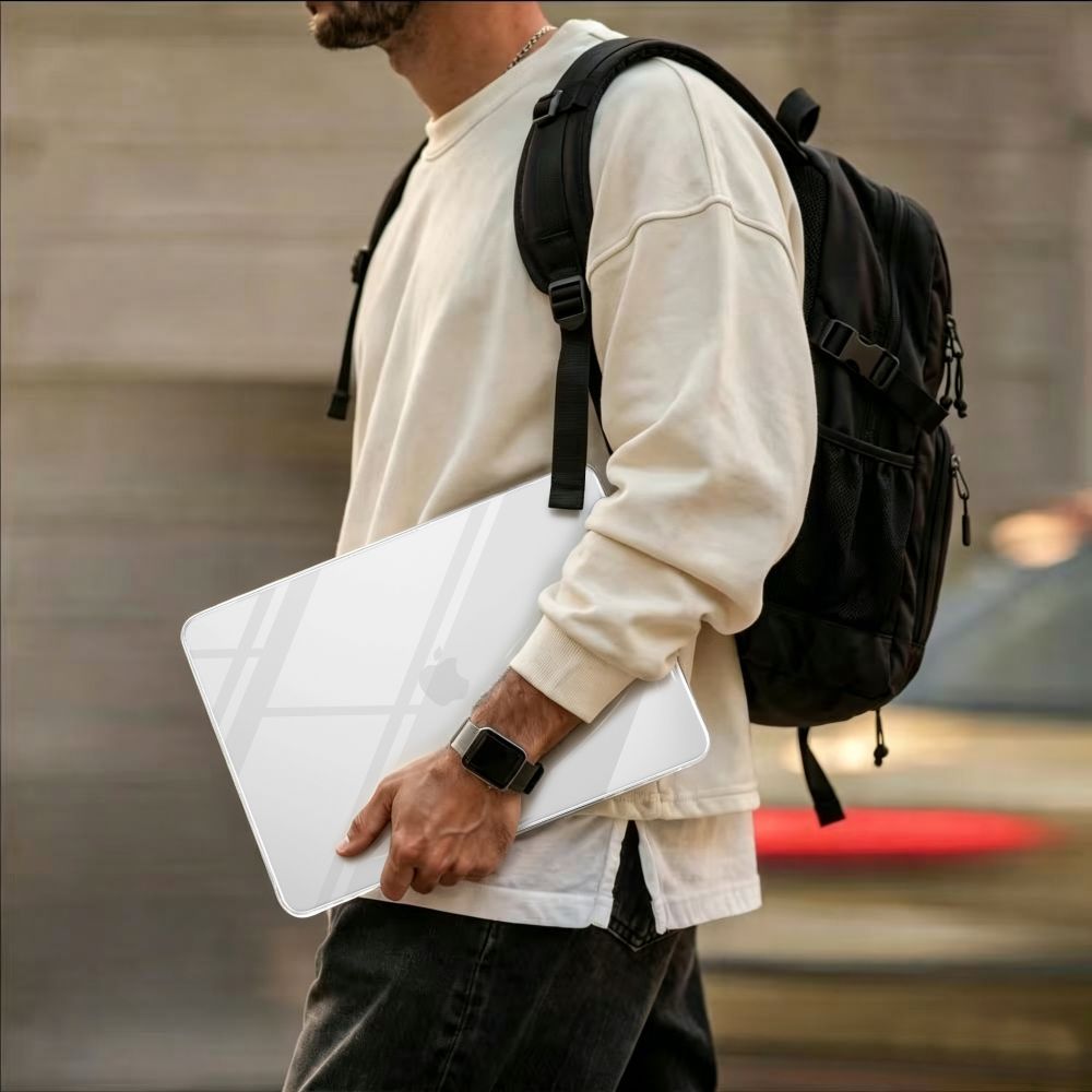 Schutzhülle für MacBook Pro 16" 2021-2026, Tech-Protect Softshell, mattes Transparent