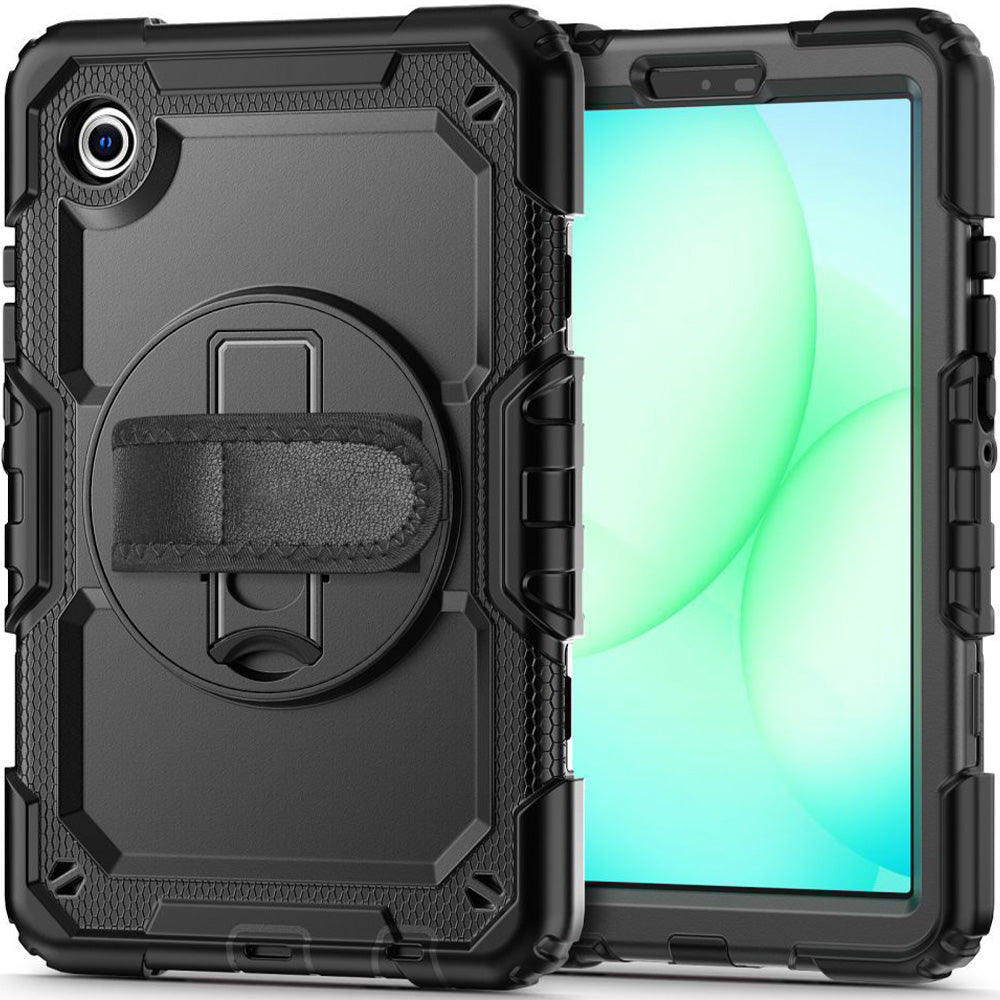 Schutzhülle mit Bildschirmschutz für Galaxy Tab A11 / Tab A9, Tech-Protect Solid, Schwarz