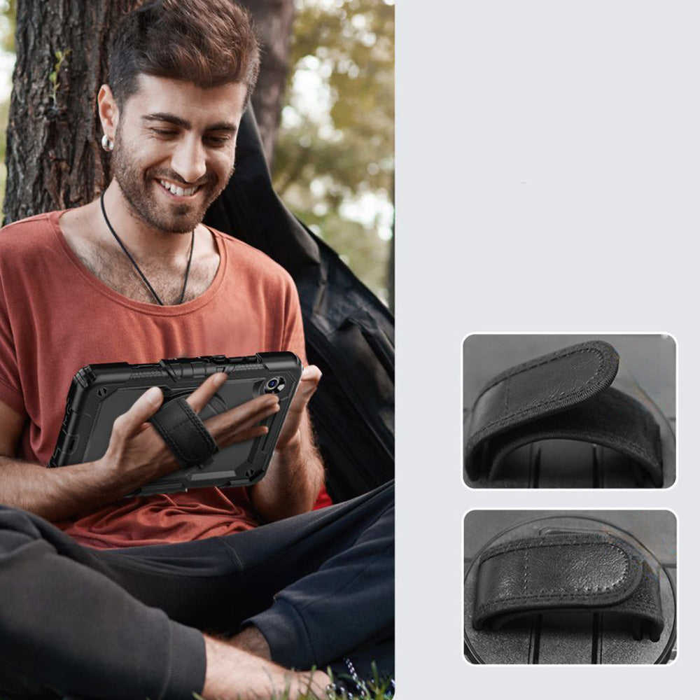 Schutzhülle mit Bildschirmschutz für Galaxy Tab A11 / Tab A9, Tech-Protect Solid, Schwarz