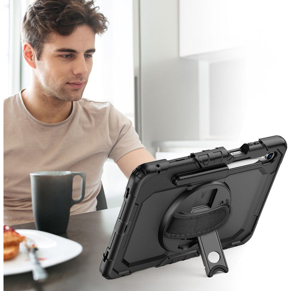 Schutzhülle mit Bildschirmschutz für Galaxy Tab S11, Tech-Protect Solid, Schwarz