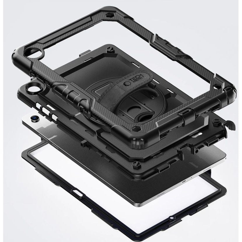 Schutzhülle mit Bildschirmschutz für Galaxy Tab A11 Plus / A9 Plus, Tech-Protect Solid, Schwarz