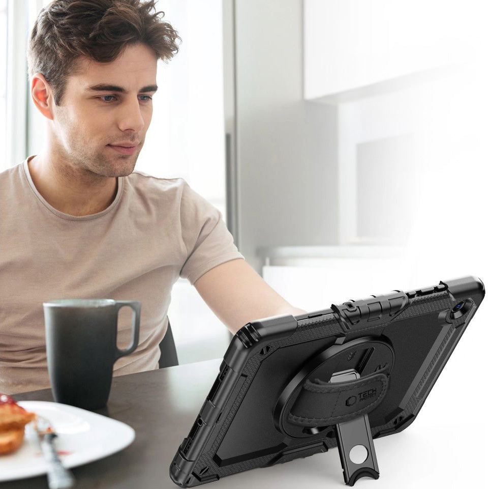 Schutzhülle mit Bildschirmschutz für Galaxy Tab A11 Plus / A9 Plus, Tech-Protect Solid, Schwarz
