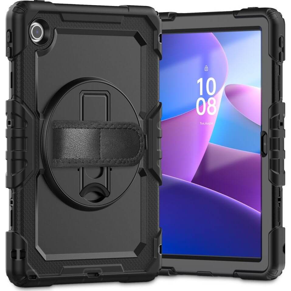 Schutzhülle mit Bildschirmschutz für Lenovo Tab 10.1" TB-311, Tech-Protect Solid, Schwarz