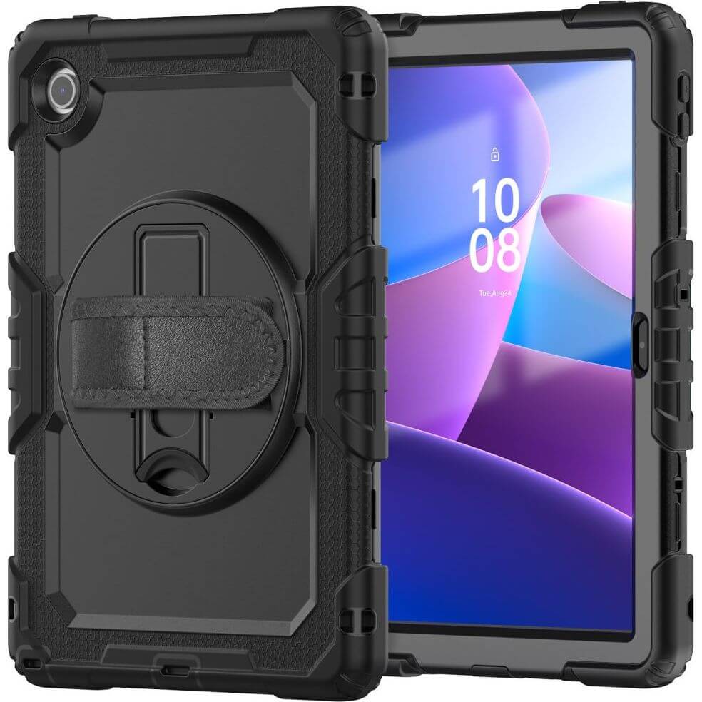 Schutzhülle mit Bildschirmschutz für Lenovo Tab 10.1" TB-311, Tech-Protect Solid, Schwarz