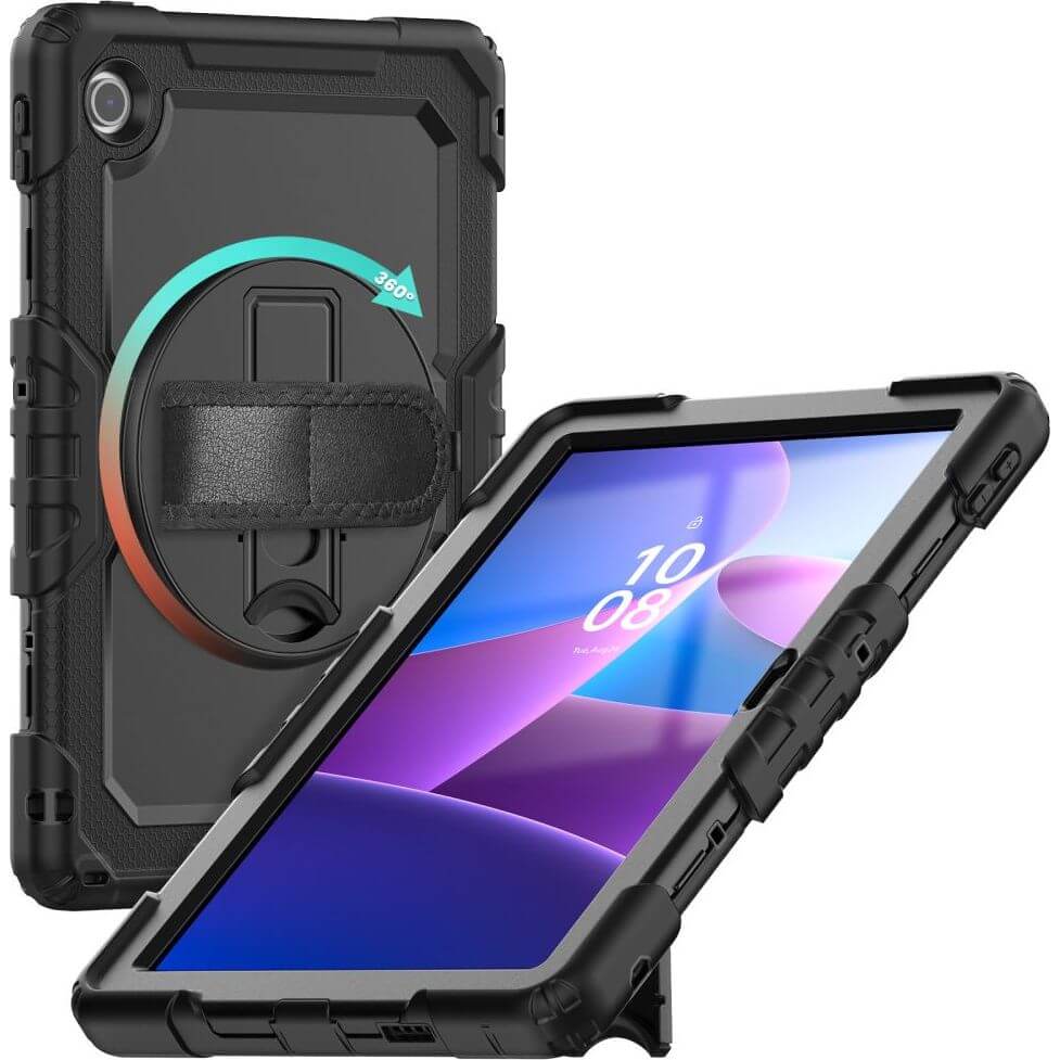 Schutzhülle mit Bildschirmschutz für Lenovo Tab 10.1" TB-311, Tech-Protect Solid, Schwarz