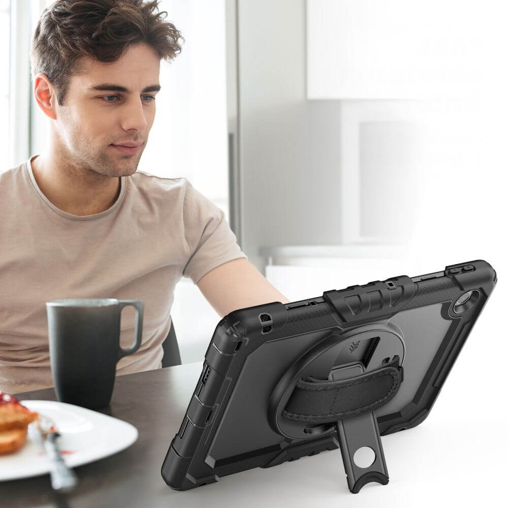 Schutzhülle mit Bildschirmschutz für Lenovo Tab 10.1" TB-311, Tech-Protect Solid, Schwarz