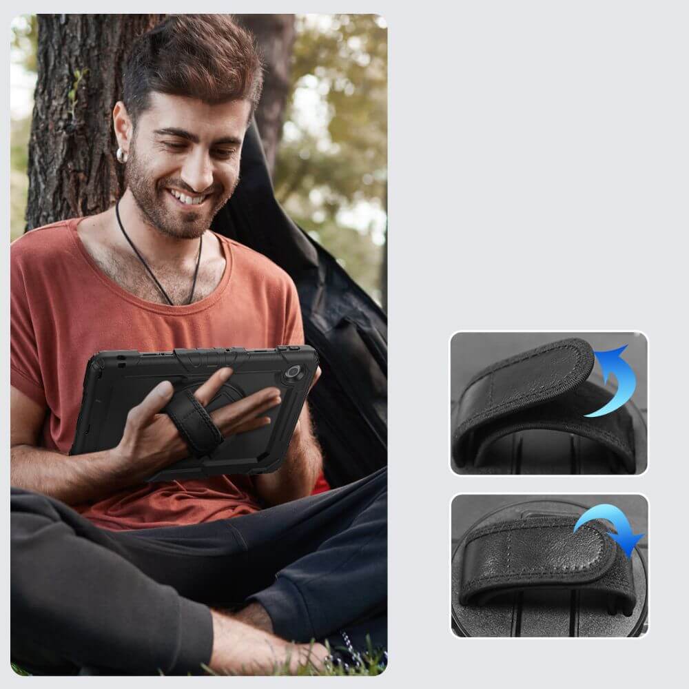 Schutzhülle mit Bildschirmschutz für Lenovo Tab 10.1" TB-311, Tech-Protect Solid, Schwarz