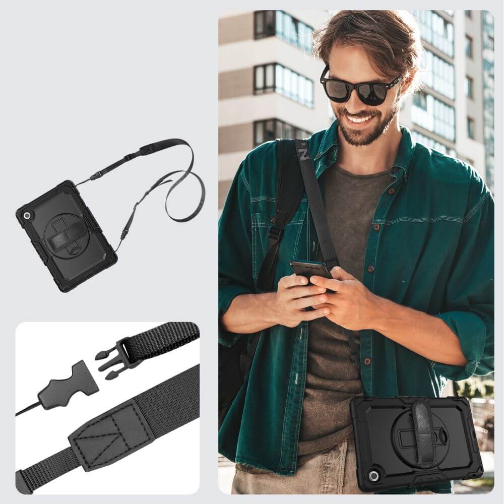 Schutzhülle mit Bildschirmschutz für Lenovo Tab 10.1" TB-311, Tech-Protect Solid, Schwarz