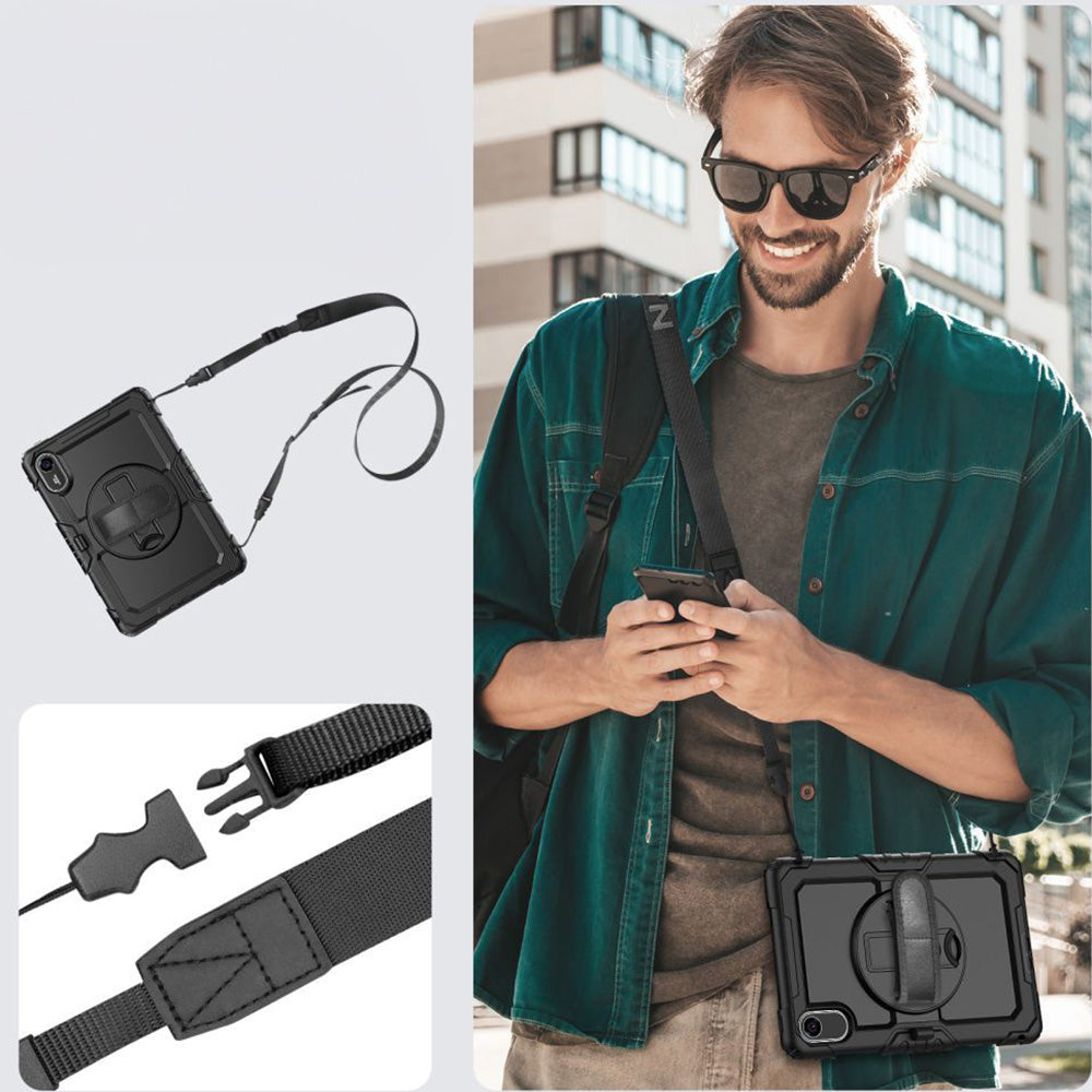 Schutzhülle mit Bildschirmschutz für Xiaomi Redmi Pad 2, Tech-Protect Solid, Schwarz
