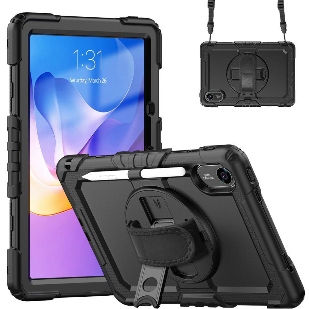 Schutzhülle mit Bildschirmschutz für Xiaomi Redmi Pad 2, Tech-Protect Solid, Schwarz