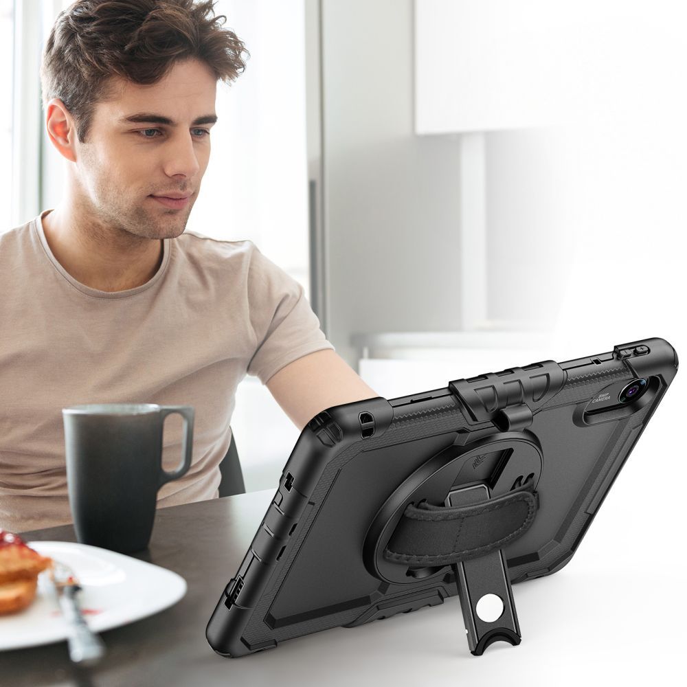 Schutzhülle mit Bildschirmschutz für Xiaomi Redmi Pad 2, Tech-Protect Solid, Schwarz