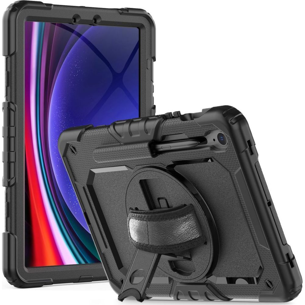 Schutzhülle für Galaxy Tab S10 FE / S9 FE, Tech-Protect Solid360, Schwarz