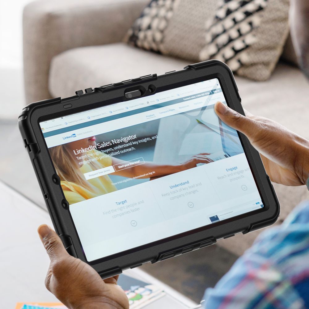 Schutzhülle für Galaxy Tab S10 FE / S9 FE, Tech-Protect Solid360, Schwarz