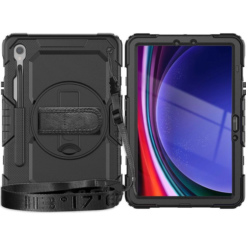 Schutzhülle für Galaxy Tab S10 FE / S9 FE, Tech-Protect Solid360, Schwarz