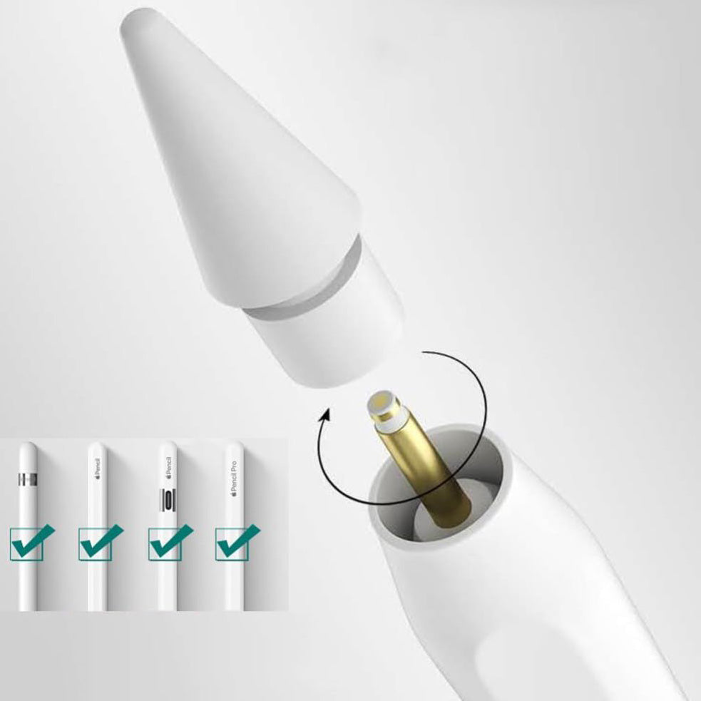 Ersatzspitzen für Stylus Tech-Protect Stylus Tips, 4 Stück, Weiß