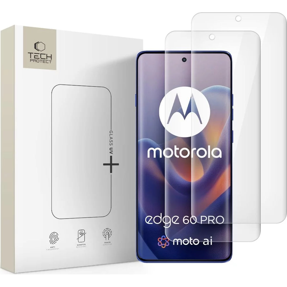 Gehärtetes Glas Tech Protect Supreme Protection für Motorola Moto Edge 60 Pro, 2 stueck