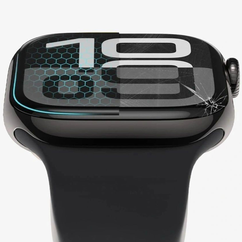 Hybridglas für Xiaomi Redmi Watch 6, 2 Stück, Tech-Protect Hybrid Fit Plus, Transparent mit Schwarzem Rand
