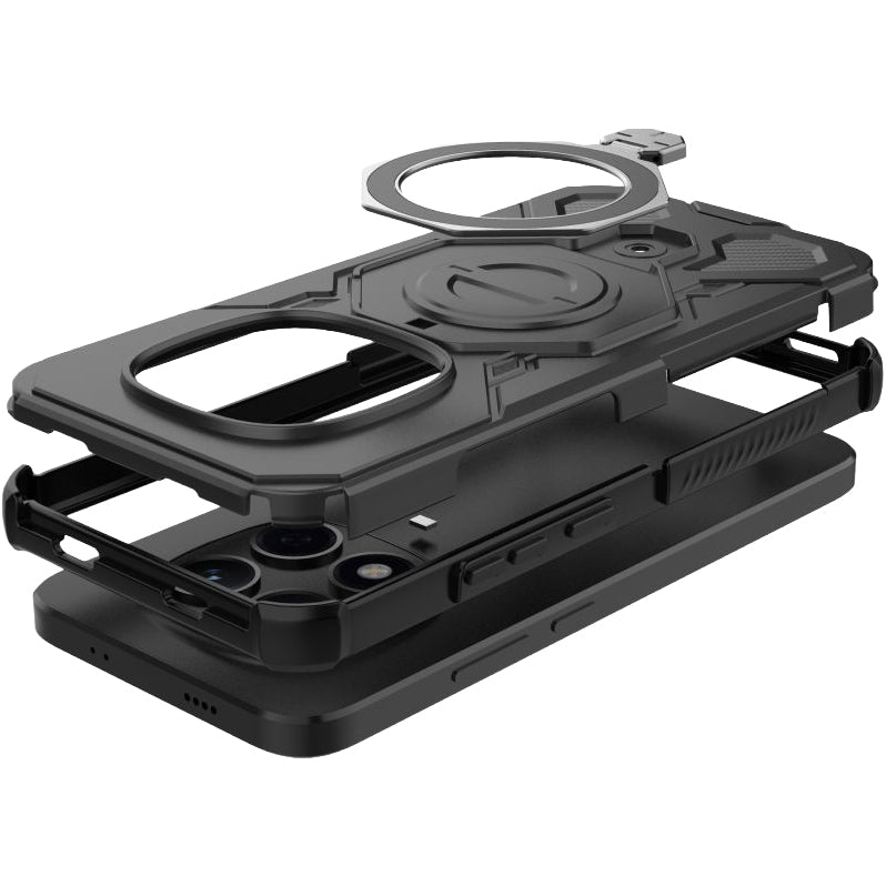 Handyhülle mit Ständer für Xiaomi Redmi Note 15 Pro Plus 5G, Tech-Protect TacticStand, mattes Schwarz