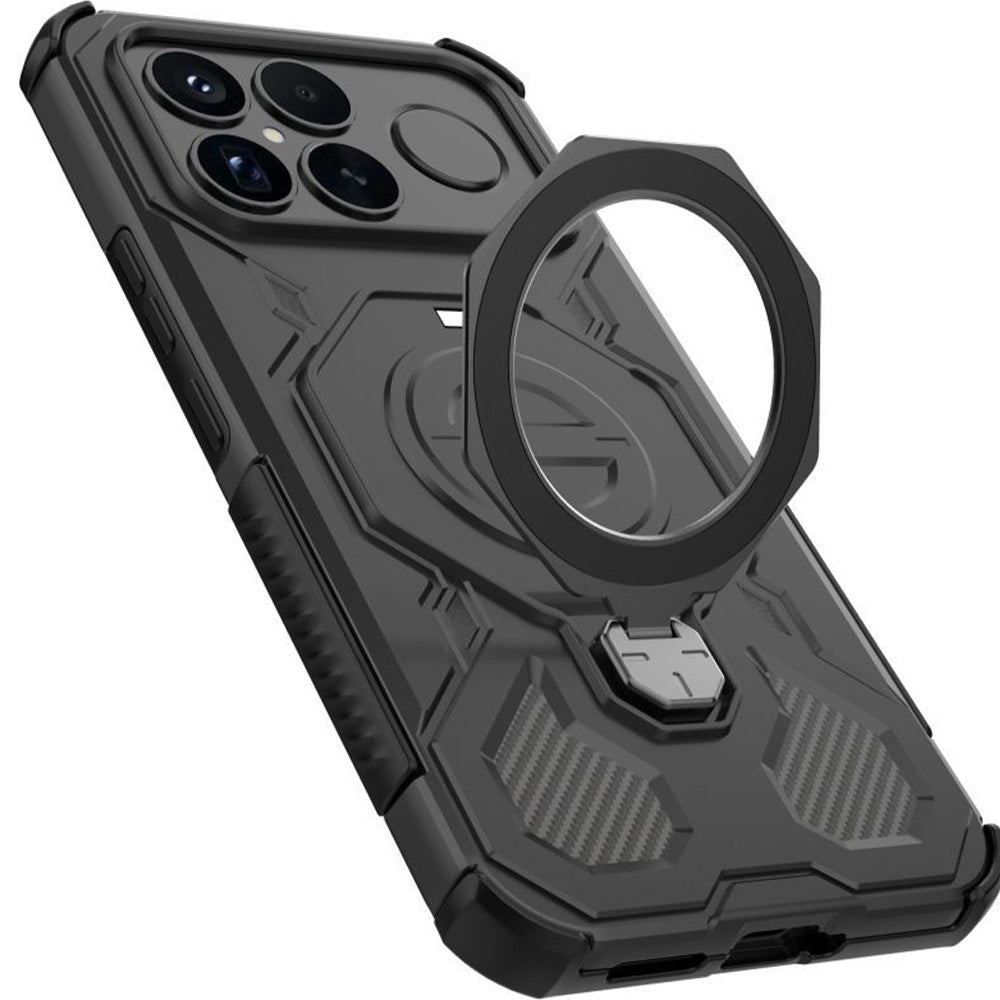 Handyhülle mit Ständer für Xiaomi POCO F8 Ultra, Tech-Protect TacticStand mit MagSafe, Mattes Schwarz