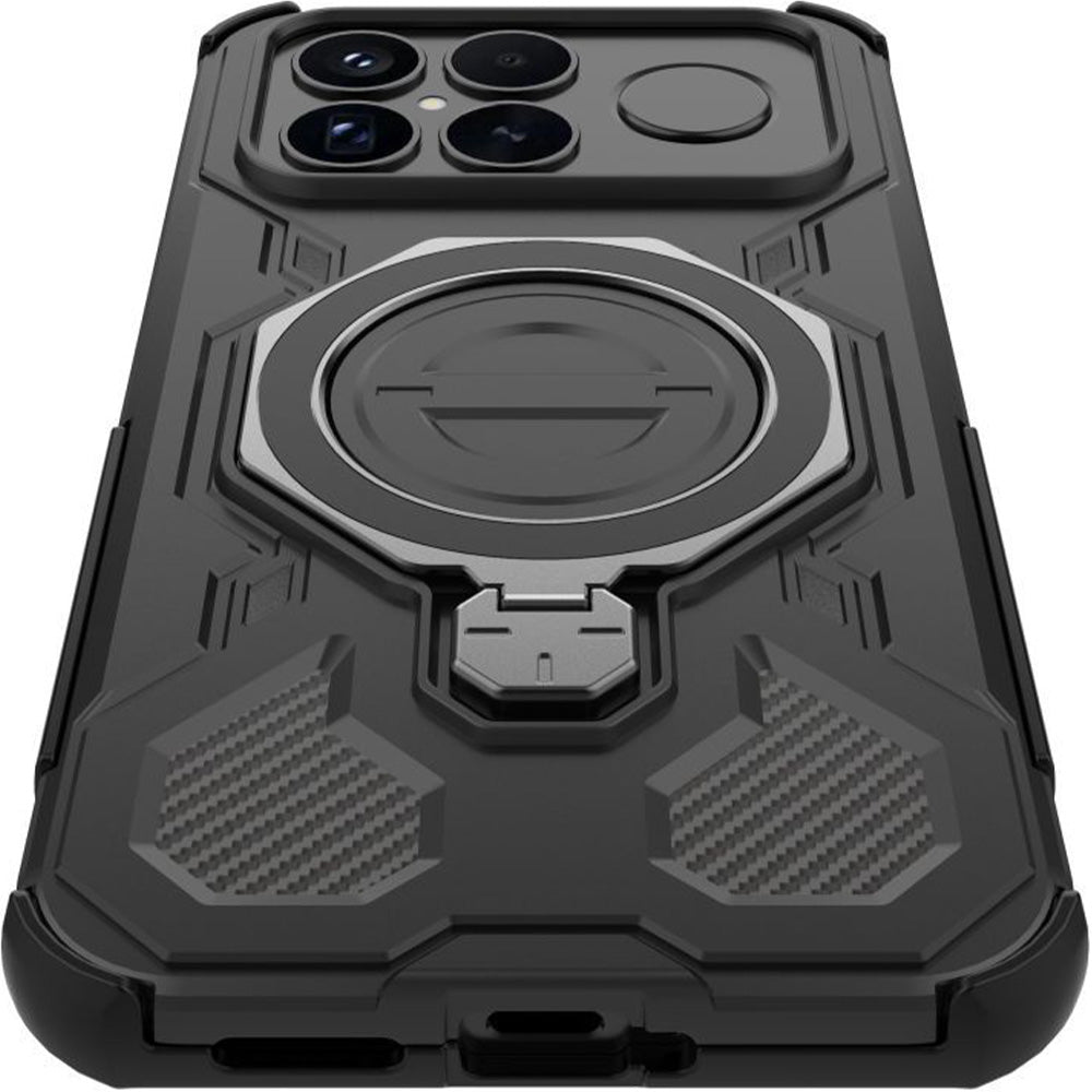 Handyhülle mit Ständer für Xiaomi POCO F8 Ultra, Tech-Protect TacticStand mit MagSafe, Mattes Schwarz