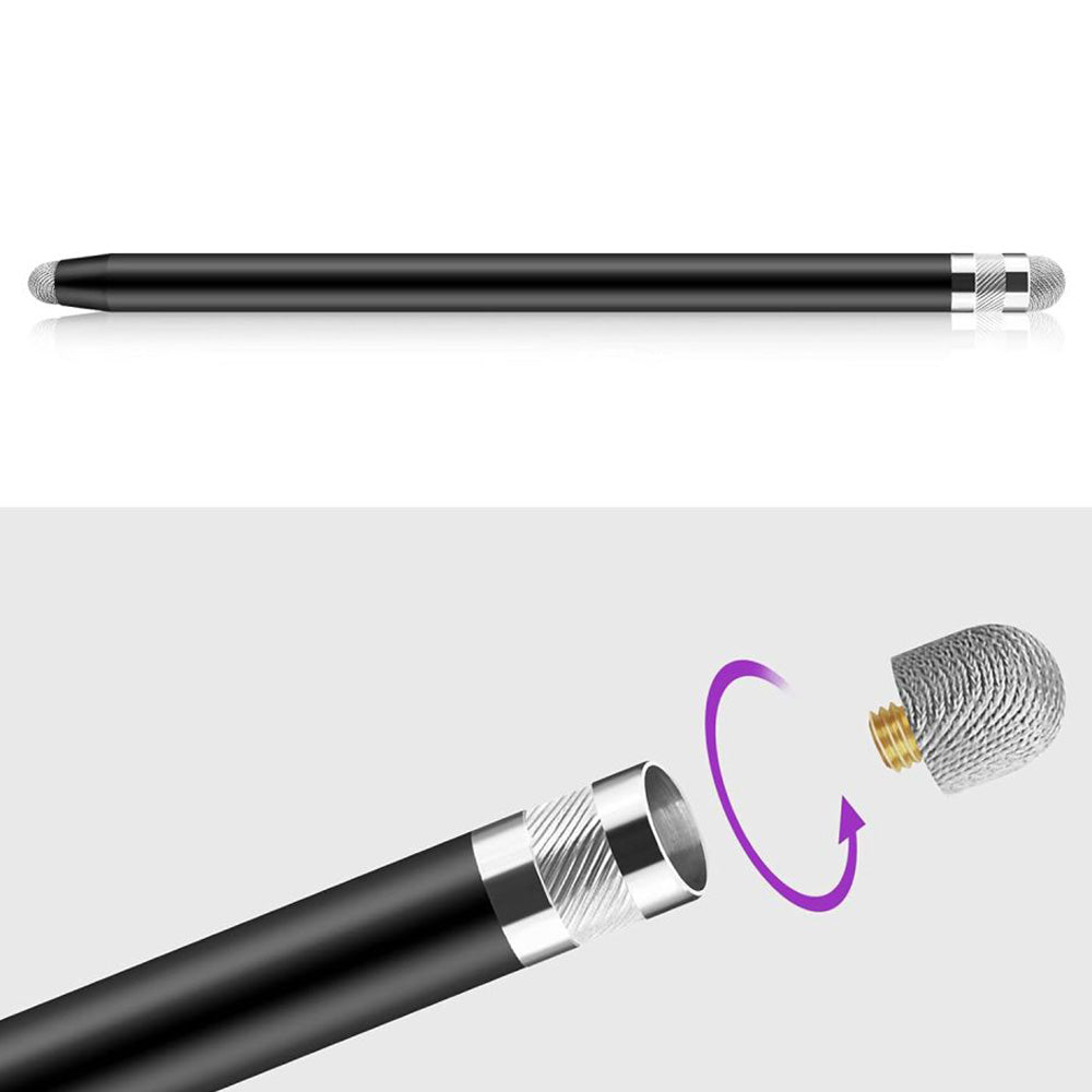 Universeller Eingabestift für Telefon/Tablet, Tech-Protect USP100 4-TIP Touch Stylus Pen, Schwarz