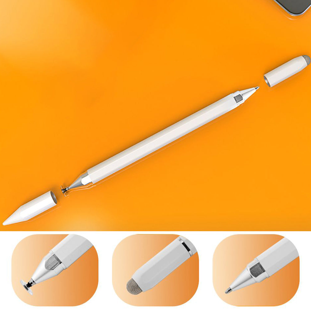 Universeller Eingabestift für Telefon/Tablet, Tech-Protect USP200 3-TIP Stylus Pen, Weiß