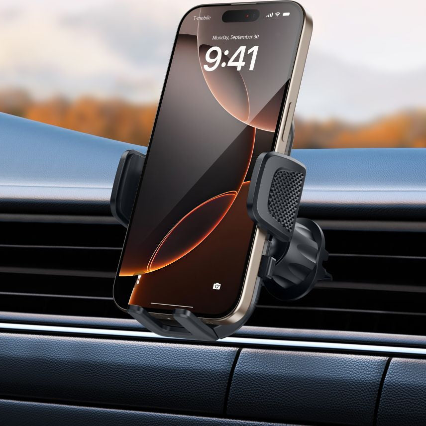 Magnetischer Autohalter für Lüftungsgitter/Armaturenbrett für MagSafe Tech-Protect N60, Schwarz