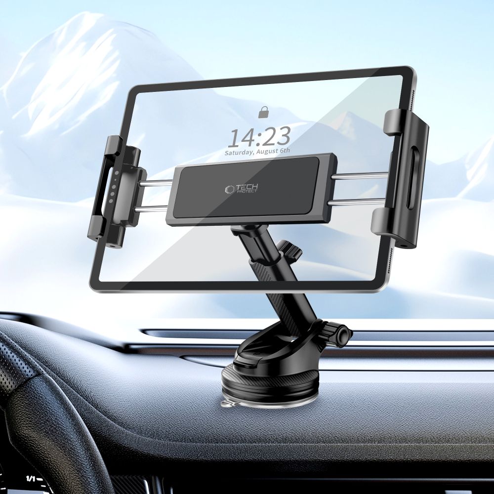 Autohalterung für tablet für Cockpit / Windschutzscheibe Tech-Protect V4 Universal, Schwarz