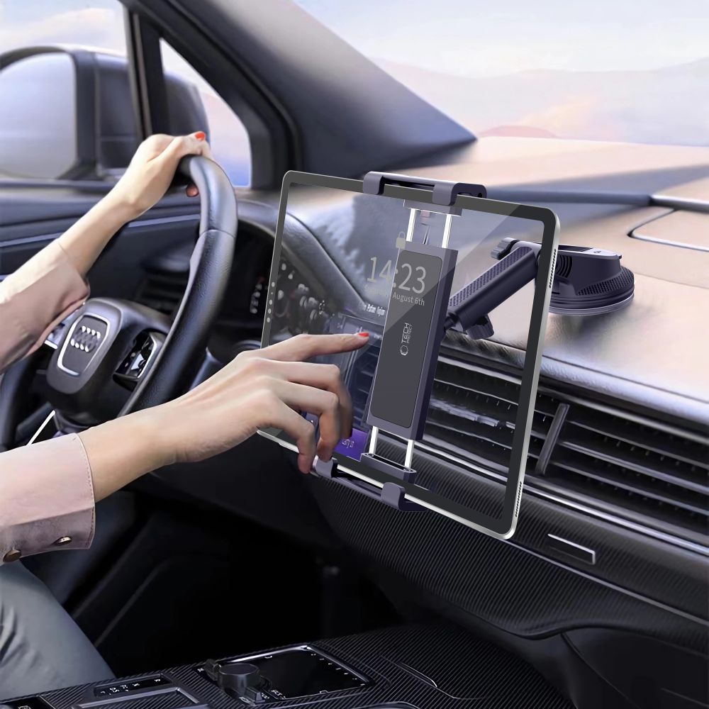 Autohalterung für tablet für Cockpit / Windschutzscheibe Tech-Protect V4 Universal, Schwarz