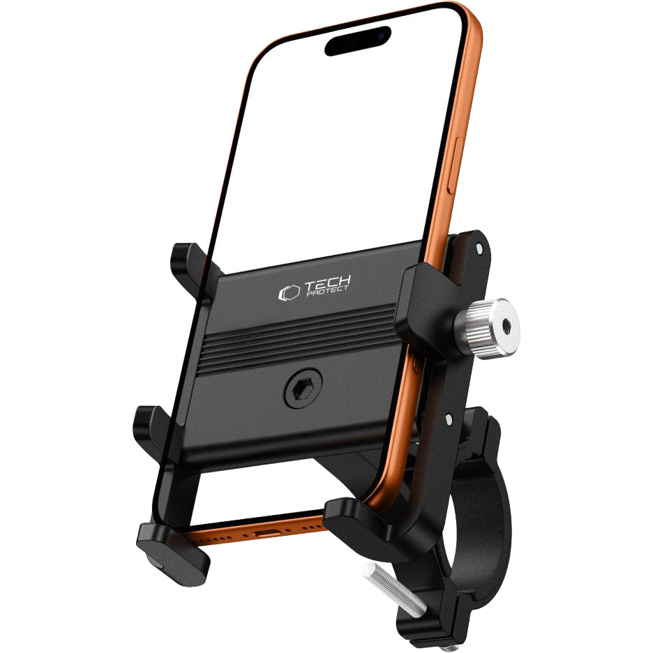Fahrrad Handyhalterung für Smartphone für den Lenker oder Vorbau, Tech-Protect V5 Handlebar & Stem, Schwarz