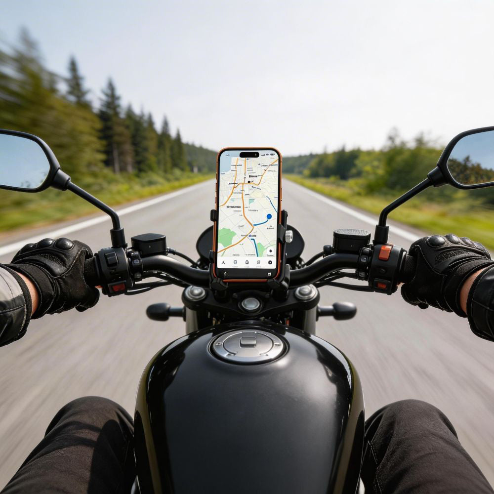 Fahrrad Handyhalterung für Smartphone für den Lenker oder Vorbau, Tech-Protect V5 Handlebar & Stem, Schwarz