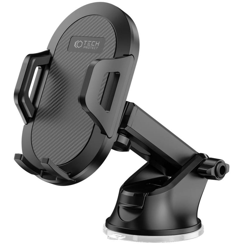 Auto Handyhalterung Tech Protect V5 Universal für Cockpit / Scheiben / Lüftungsdüsen, Schwarz