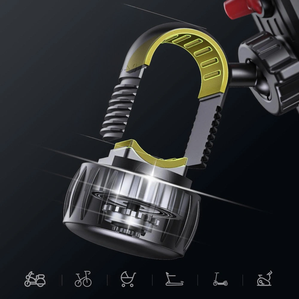 Fahrrad-/Motorradhalterung für Handy am Lenker, Tech-Protect V6, Schwarz