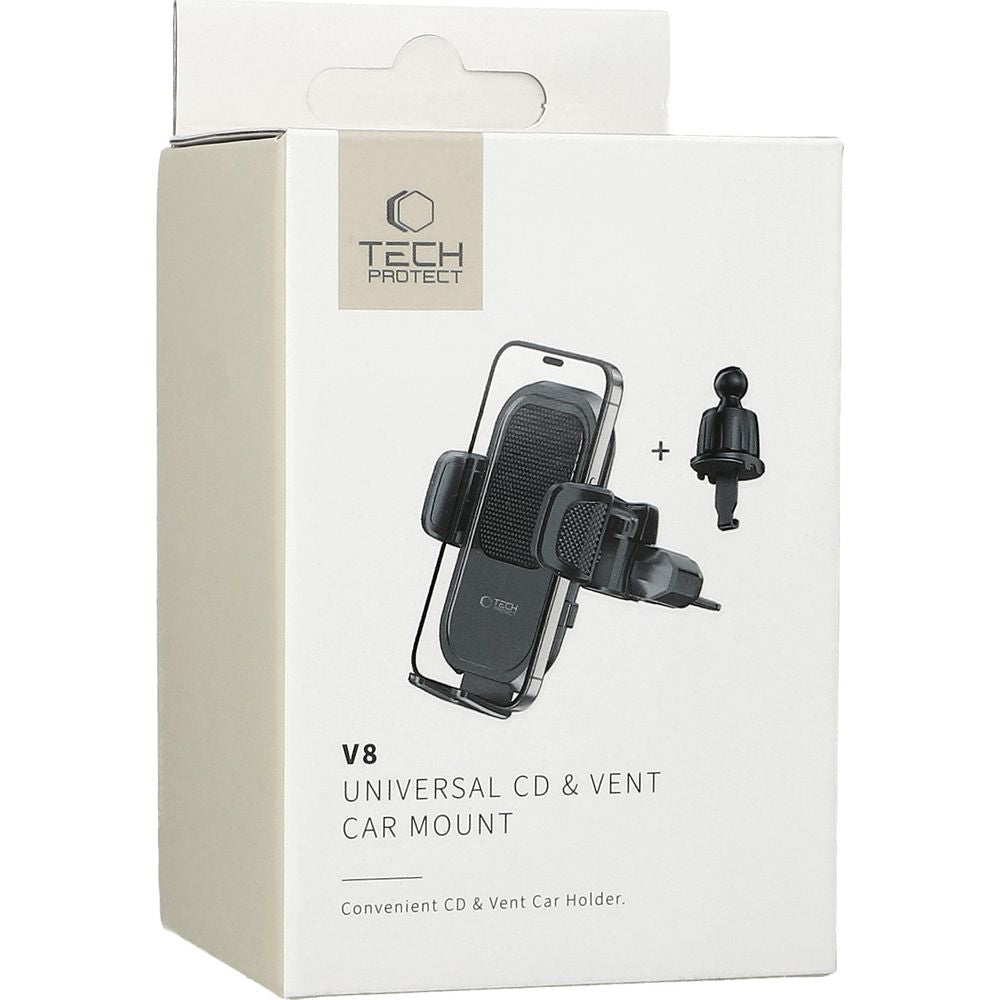 Autohalterung für Lüftungsschlitze / CD-Schacht Tech-Protect V8 Universal, Schwarz