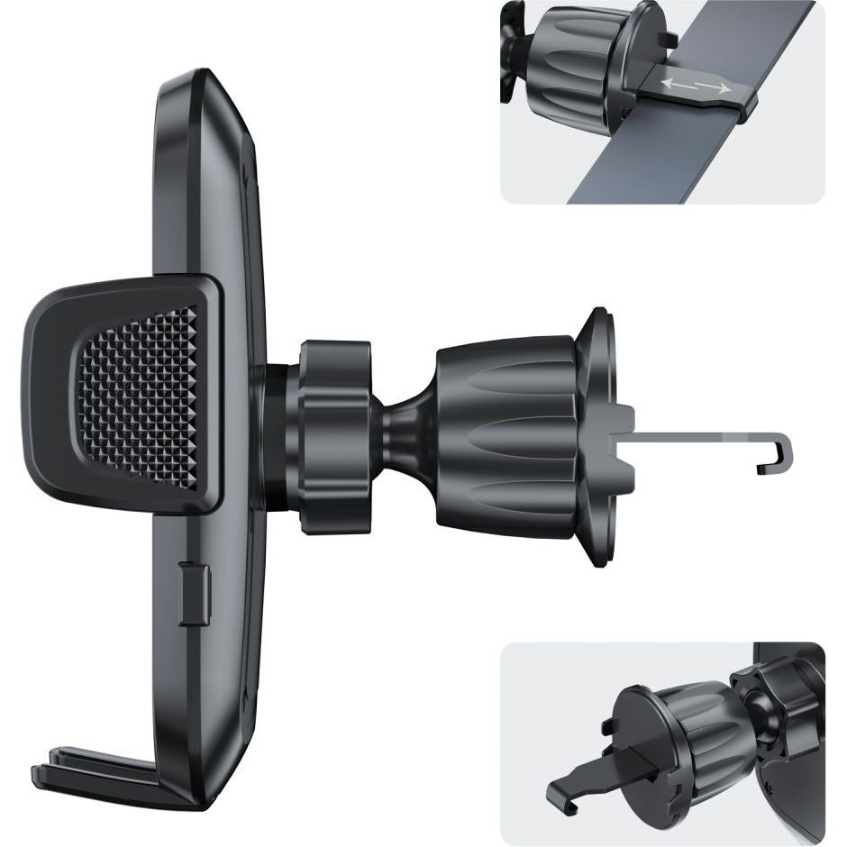 Autohalterung für Lüftungsschlitze / CD-Schacht Tech-Protect V8 Universal, Schwarz