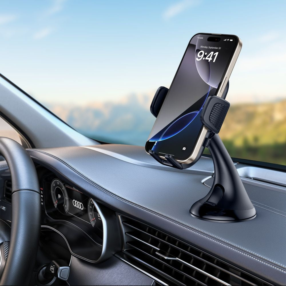 Autohalterung für Cockpit / Armaturenbrett / Windschutzscheibe Tech-Protect V8 Universal, Schwarz