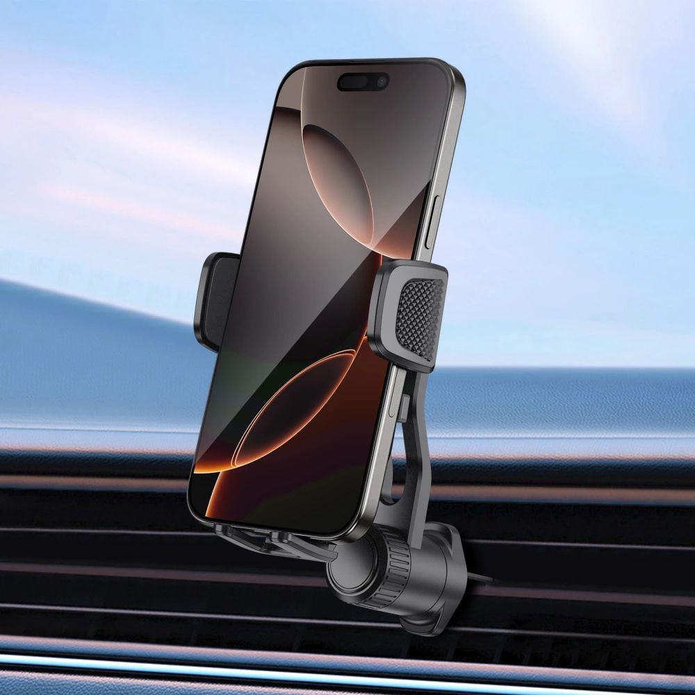 Handy-Halterung für Lüftungsgitter, Tech-Protect V8 Universal Rotary, Schwarz