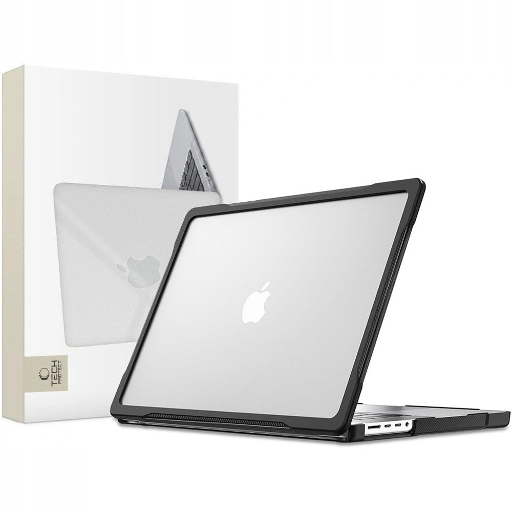 Schutzhülle für MacBook Pro 14" 2026-2021, Tech-Protect Velar, Transparent-Matt