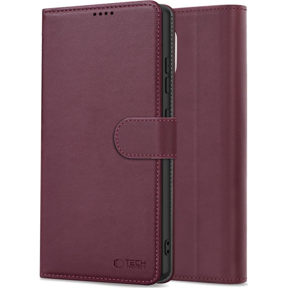 Handyhülle für Samsung Galaxy A26 5G / A17 4G / A17 5G, Tech-Protect Wallet, Burgund