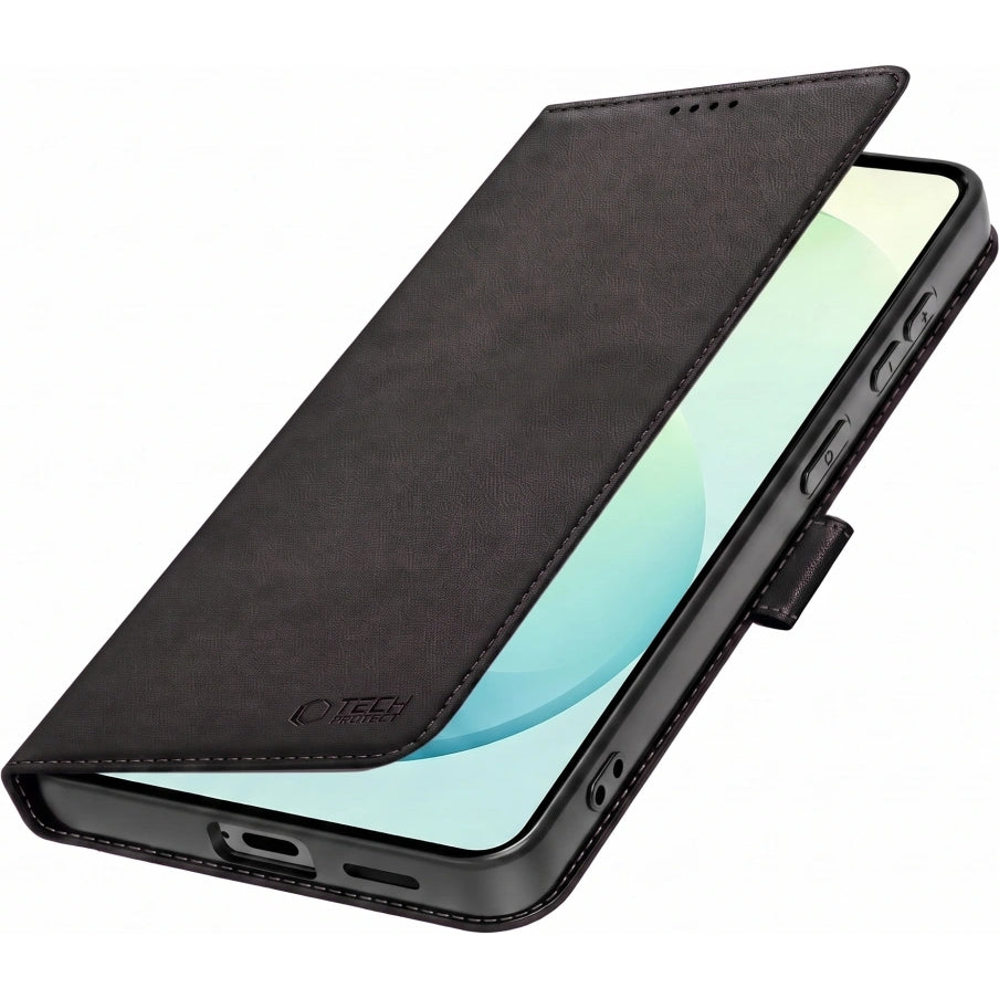 Handyhülle für Galaxy S26 FE, Tech-Protect Wallet, Schwarz