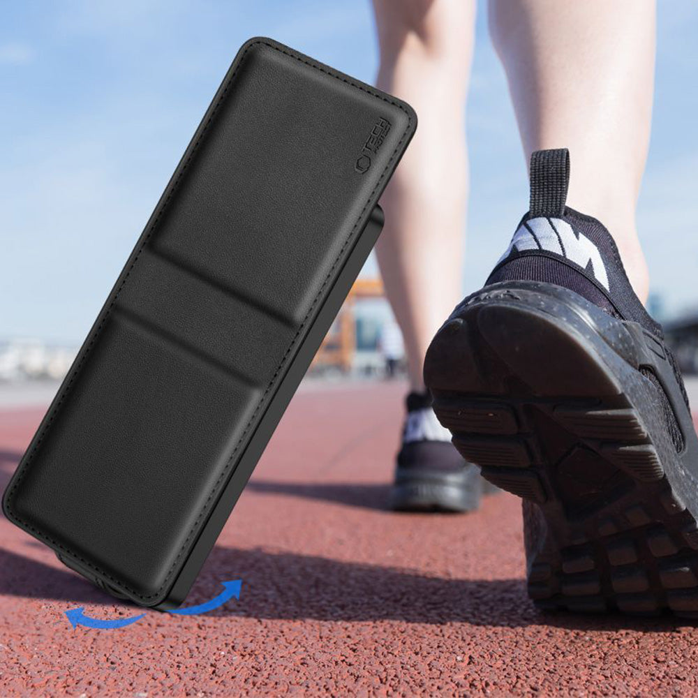 Handyhülle mit Klappe für Galaxy Z Flip7 FE / Z Flip6, Tech-Protect Wallet, Schwarz