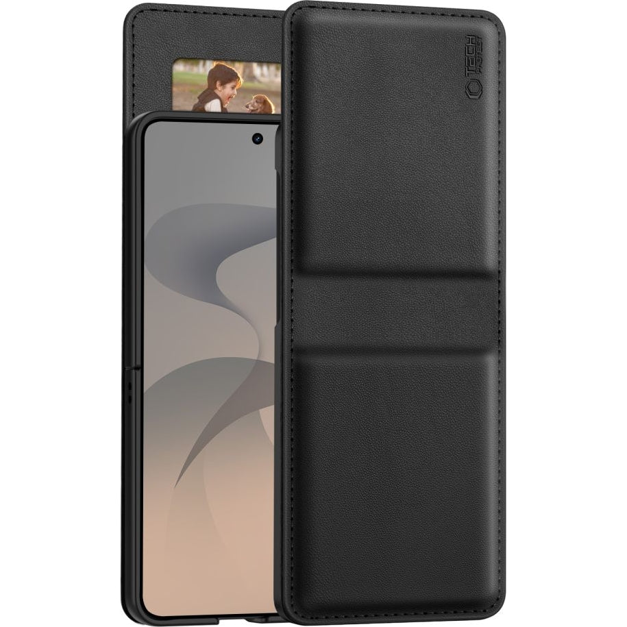 Handyhülle für Galaxy Z Flip8, Tech-Protect Wallet, Schwarz