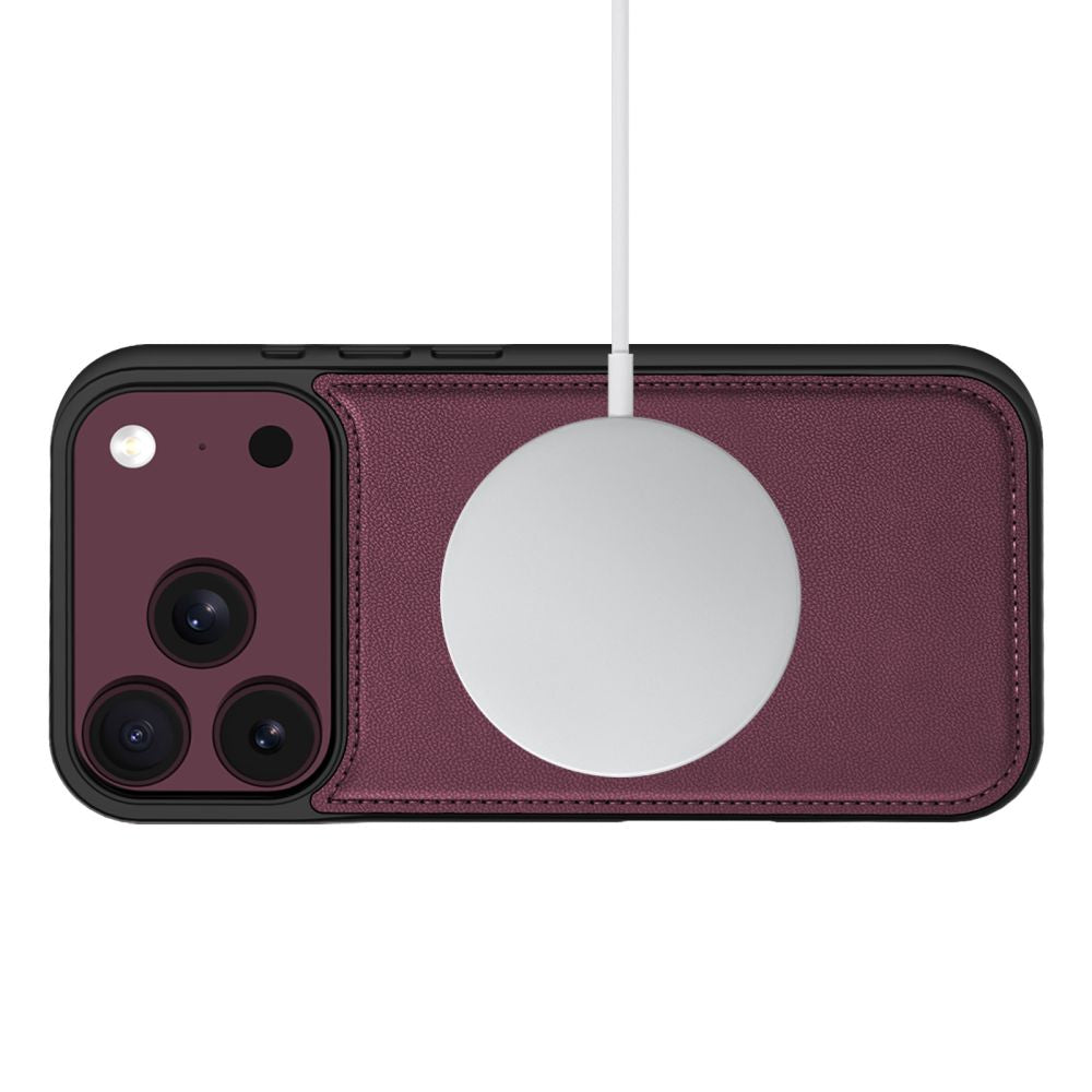 Handyhülle für iPhone 18 Pro / 17 Pro, Tech-Protect Wallet für MagSafe, Burgund
