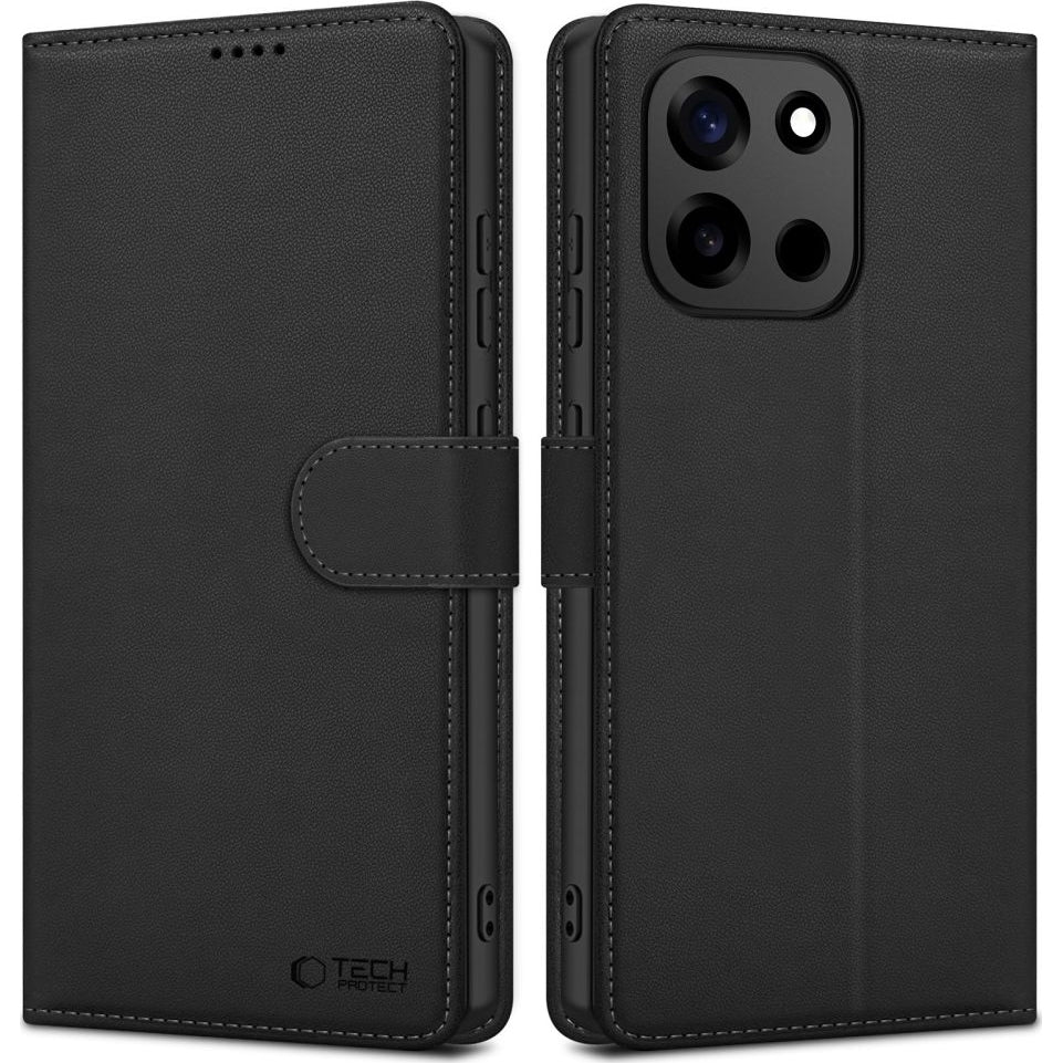 Handyhülle für OnePlus Nord 6, Tech-Protect Wallet, Schwarz
