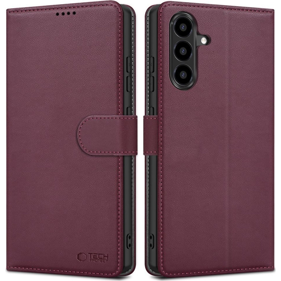Handyhülle für Samsung Galaxy A27 5G, Tech-Protect Wallet, Burgund