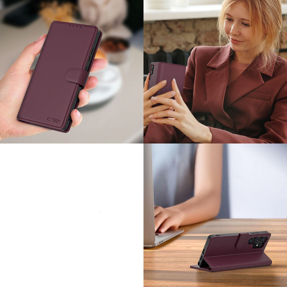 Handyhülle für Xiaomi Redmi Note 15 Pro 5G, Tech-Protect Wallet, Kastanienbraun