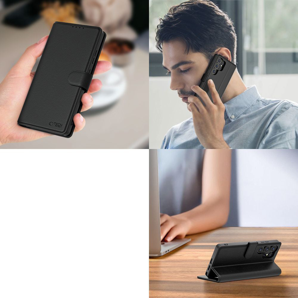 Handyhülle für Xiaomi Redmi Note 15 Pro Plus 5G, Tech-Protect Wallet, Schwarz