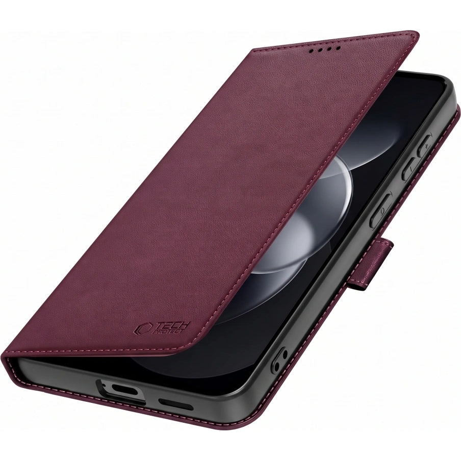 Handyhülle mit Klappe für Xiaomi Redmi Note 17 Pro Max 5G, Tech-Protect Wallet, Burgunderrot (2/7)