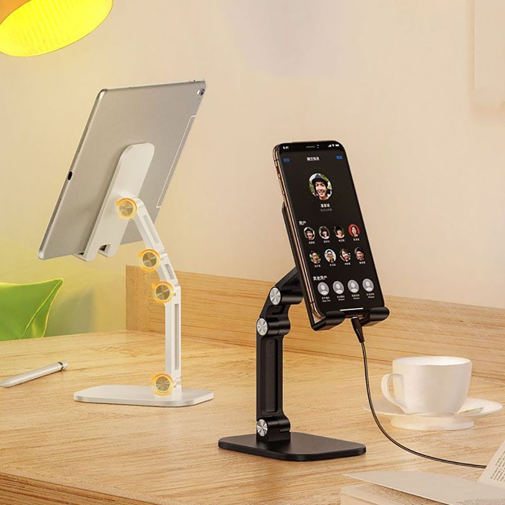 Schreibtischständer für Telefon/Tablet, Tech-Protect Z3 Universal Stand Holder, Grau