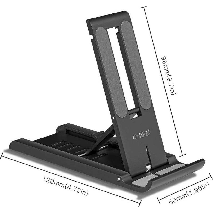 Schreibtischständer für Telefon/Tablet, Tech-Protect Z5 Universal smartphone & tablet Stand, Schwarz
